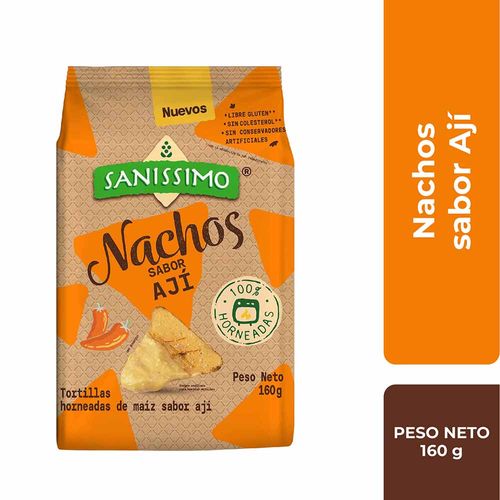 Nachos SANISSIMO Sabor Ají Bolsa 160g