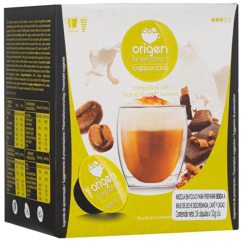 Cápsulas de Café Capuccino ORIGEN SENSATIONS Caja 16un