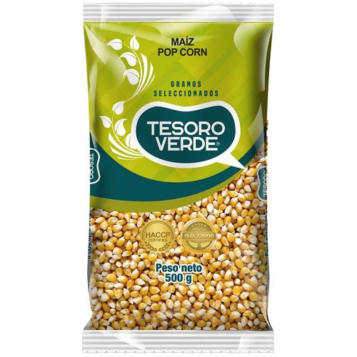 Maíz Cnachita Pop Corn TESORO VERDE Plaza Vea Bolsa 500g