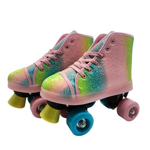 Patines Para Niños Circus Lentejuela Talla 34