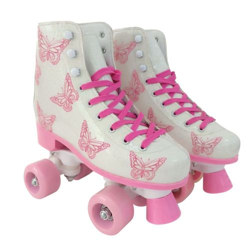 Patines Para Niños Circus Rosa Mariposa Talla 32