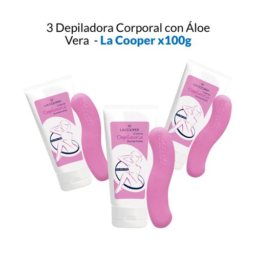 3 Depiladora Corporal con Áloe Vera - La Cooper 100gr