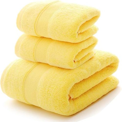 Toalla de baño 140 x 75 cm Amarillo de 650 Gr