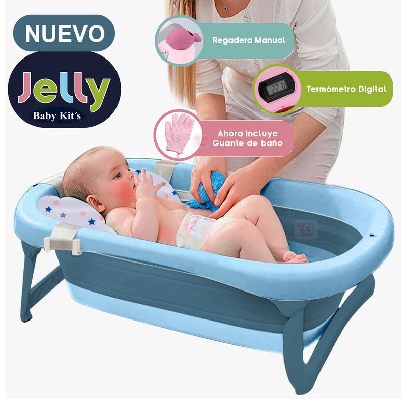 Bañera-Pleglable--JELLY--Con-Termostato-BLUE