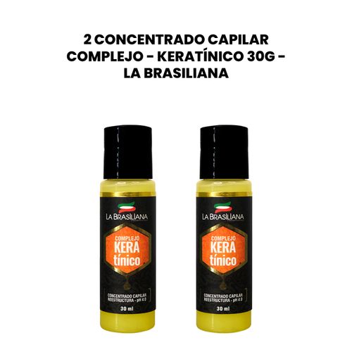 2 Concentrado Capilar Complejo - Keratínico 30g - La Brasiliana