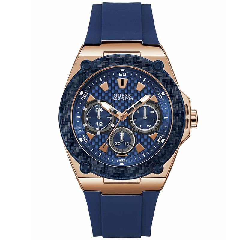 Reloj-Guess-Legacy-W1049G2-U1049G2-Multifuncional-Azul-Oro-Rosado