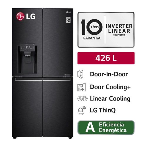 Refrigeradora French Door 426L LM57SDT Negro Mate