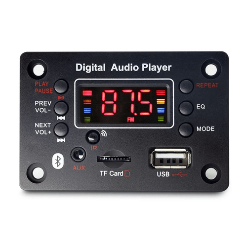 Panel Cuadrado Audio Bluetooth Tm Mp3 Aux Realtec