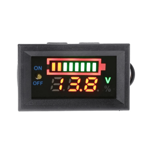 Indicador De Nivel Carga Y Voltaje Pantalla Led Dual 12v