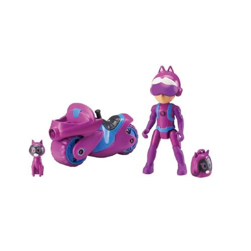 Figura Petronix Con Mascota Mobil Morado