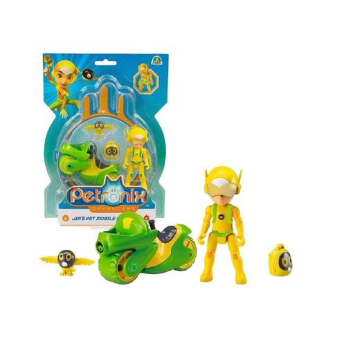 Figura Petronix Con Mascota Mobil Amarillo