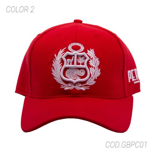 GORRA CON BROCHE UNISEX GBPC01 SUNTIME Rojo_blanco - 1016426