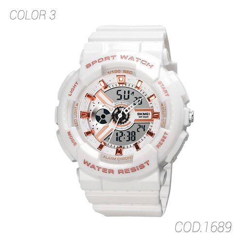 RELOJ ACUATICO MUJER 1689 SKMEI - 1014542