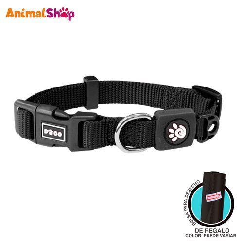 Collar De Perro Doco Ajustable L Negro 45 A 68Cm Con Regalo