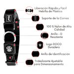 Collar-De-Perro-Doco-Ajustable-L-Negro-45-A-68Cm-Con-Regalo