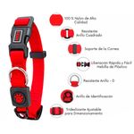 Collar-De-Perro-Doco-Ajustable-L-Rojo-45-A-68Cm-Con-Regalo