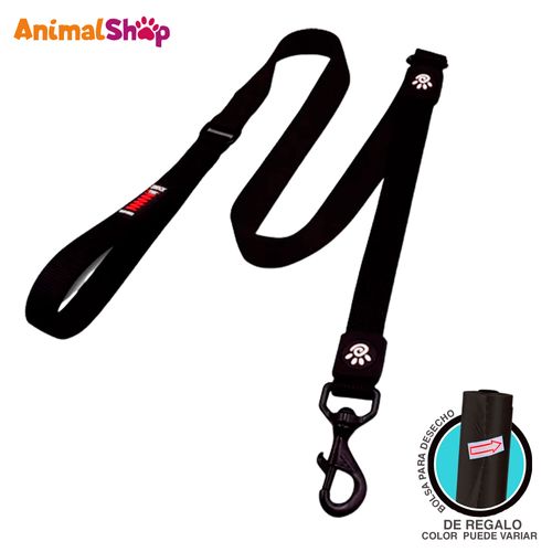 Correa De Perro Doco Shock Bungee L Negro 120 Cm Y Regalo