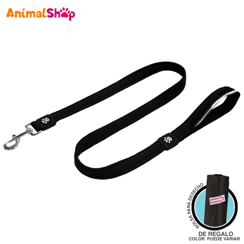 Correa-De-Perro-Doco-Silver-S-Negro-150Cm-Con-Regalo