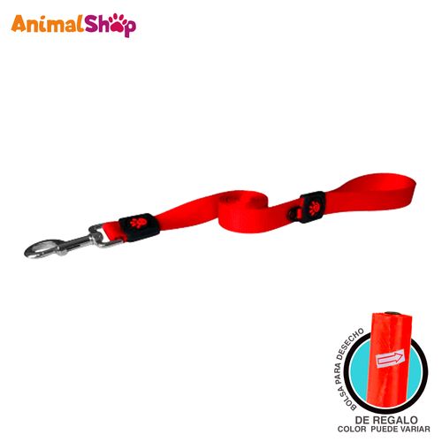 Correa De Perro Doco Nylon 4Ft M Rojo 120 Cm Con Regalo