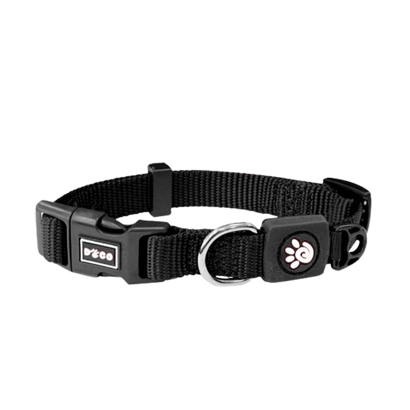 Collar-Con-Correa-De-Perro-Doco-Xs-Negro-Con-Dispensador-