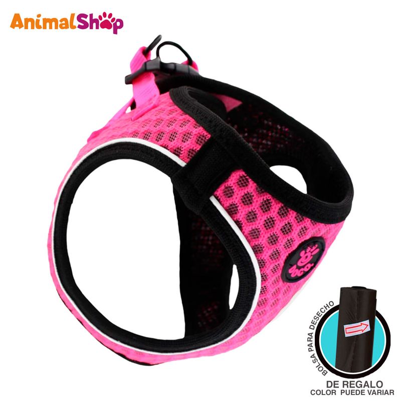 Arnes-De-Perro-Doco-Net-Talla-Xl-Rosado-52-56-Cm-9-11-Kg