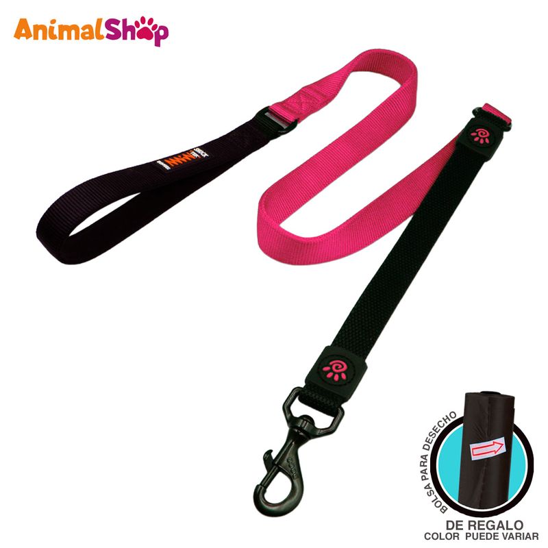 Correa-De-Perro-Doco-Bungee-121Cm-Talla-L-Rosado-25X120Cm