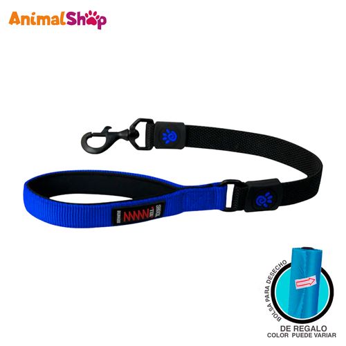 Correa De Perro Doco Bungee Corto Tráfico Xl Azul 3.8X55Cm