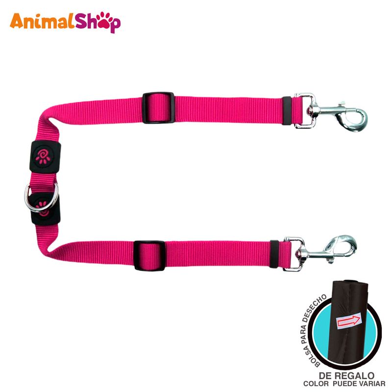 Acoplador-De-Correa-Para-Perro-Doco-L-Rosado-25-X-35-50Cm