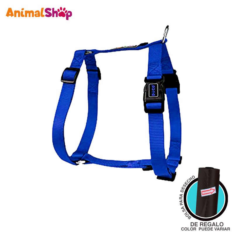 Arnes-Para-Perro-En-Forma-De-H-Doco-S-Azul-15-X-40---55Cm-