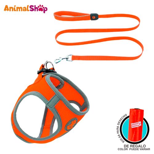 Arnes De Perro Doco Athletica Xl Naranja Correa Regalo