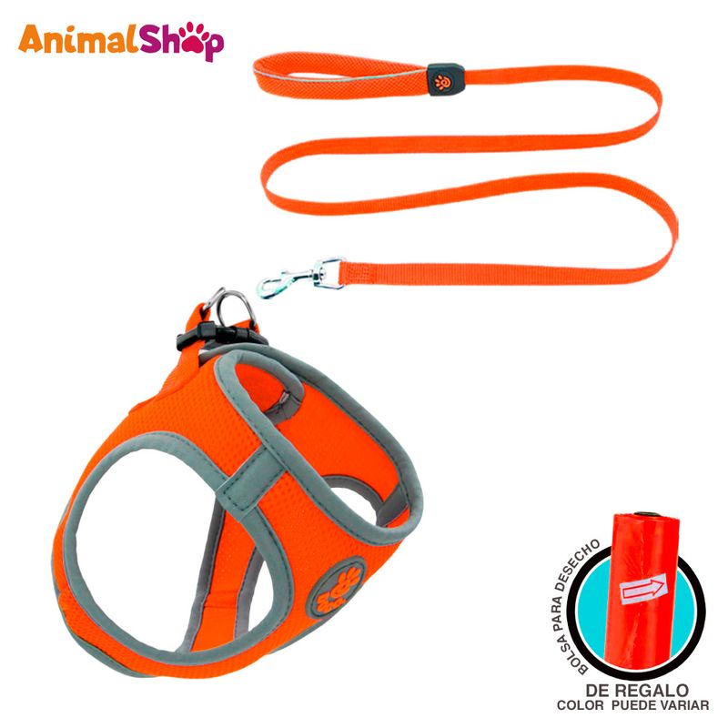 Arnes-De-Perro-Doco-Athletica-Xl-Naranja-Correa-Regalo