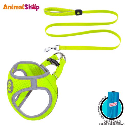 Arnes De Perro Doco Athletica Xl Verde Correa Regalo