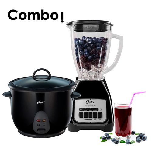 Combo Licuadora BLSTKAG-BPB Oster Olla arrocera Oster Negra