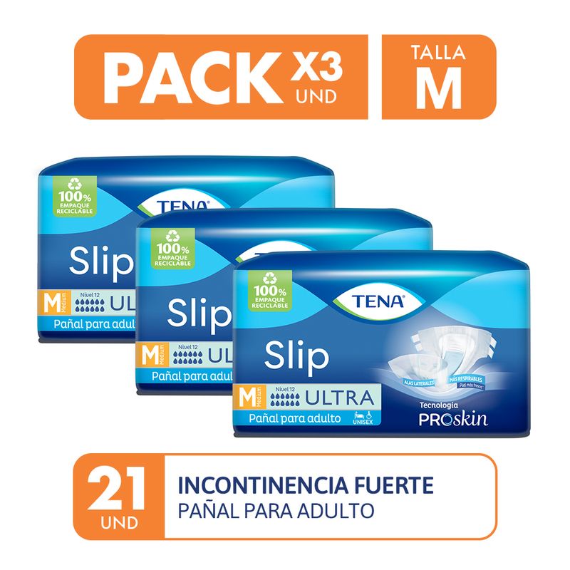 Pack-x3-Pañal-para-Adulto-Tena-Slip-Ultra-Medium-21-un