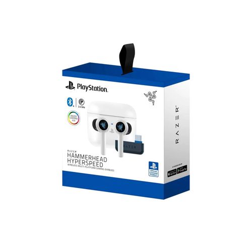 Audifono Gamer C/Microf Razer Hammerhead Wireless Hyperspeed PS5 Multi-Platform White
