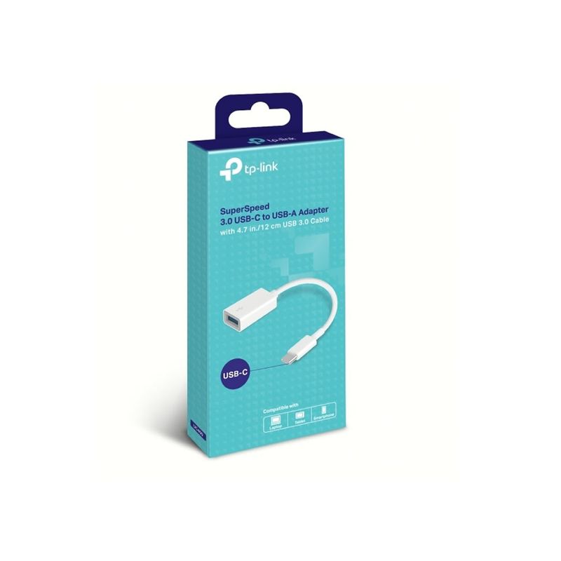Adaptador-OTG-TP-Link-UC400-USB-C-30-a-USB-A-Blanco--