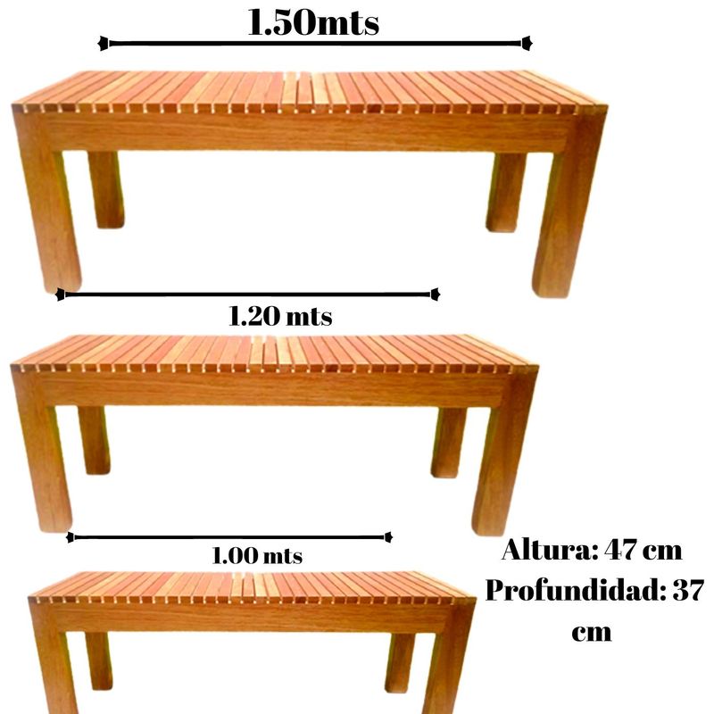 Set-de-terraza-Banca-Muebles-de-jardin-en-madera-Tornillo