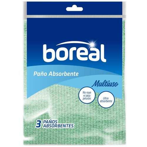 Paño Absorbente BOREAL Paquete 3un