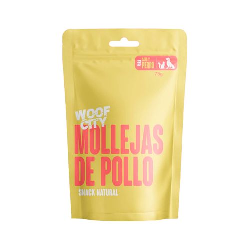 Snack Para Mascota Woof City Mollejas De Pollo 75 Gr
