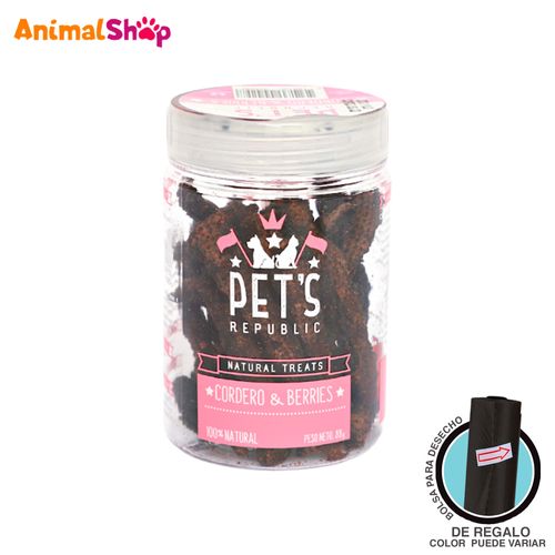 Snack Para Mascota Pets Republic Cordero Y Berries 88 Gr