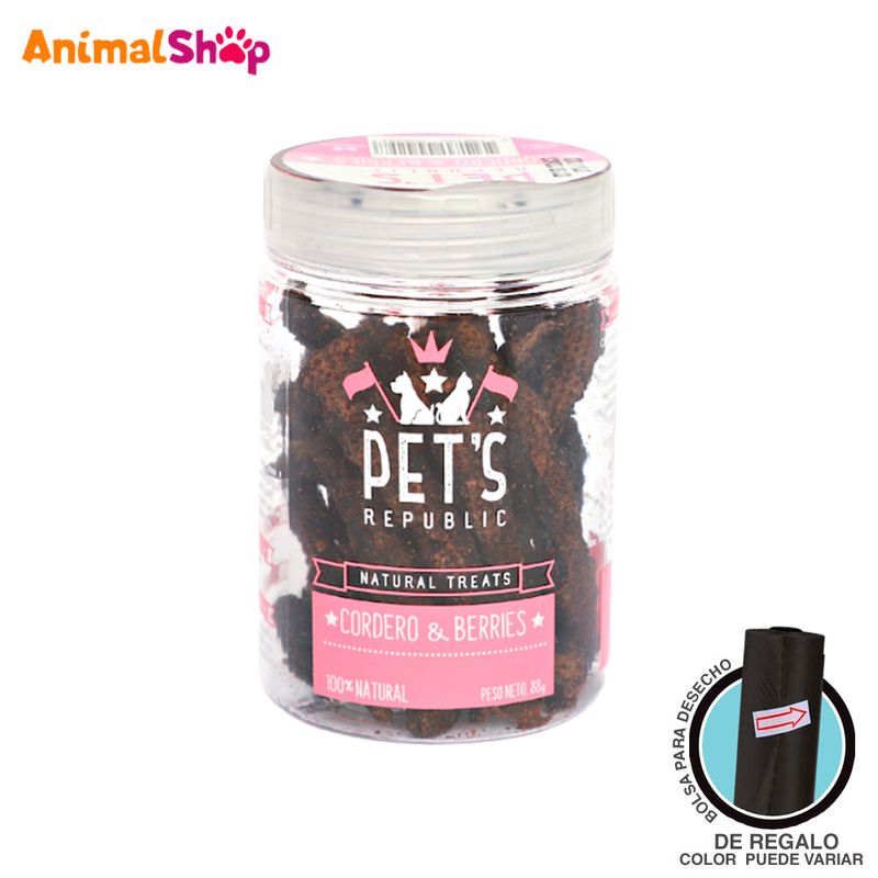 Snack-Para-Mascota-Pets-Republic-Cordero-Y-Berries-88-Gr