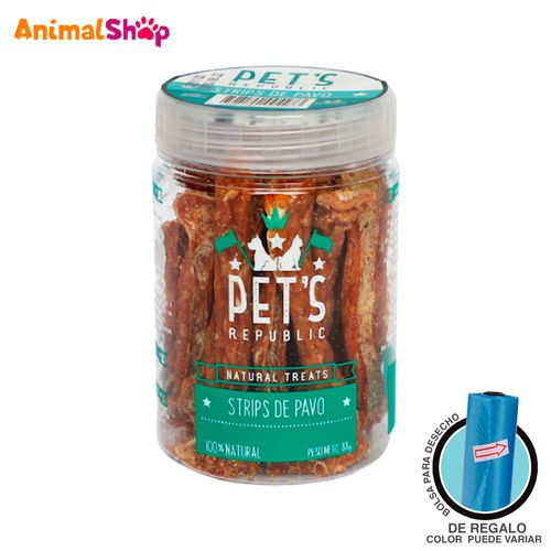 Snack Para Mascota Pets Republic Strip De Pavo 88 Gr