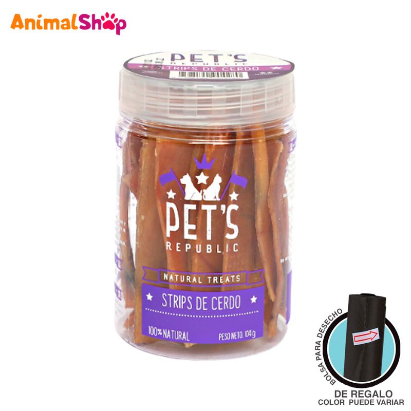 Snack-Para-Mascota-Pets-Republic-Strip-De-Cerdo-104-Gr