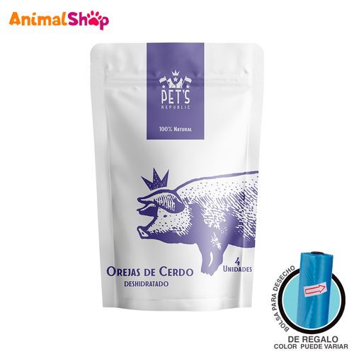 Snack Para Mascota Pets Republic Orejas De Cerdo 4 Unidades