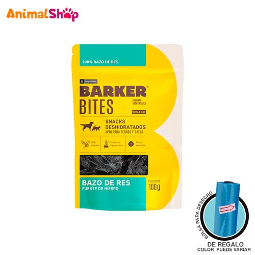 Premio Deshidratado Barker Bites Bazo De Res 100 Gr