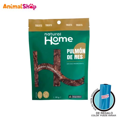 Premio Deshidratado Natural Home Pulmón De Res 80 Gr