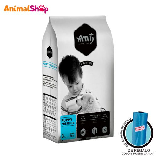 Comida De Perro Cachorro Amity 3 Kg