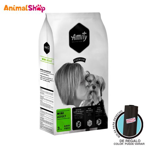 Comida De Perro Amity Raza Pequeña 3 Kg