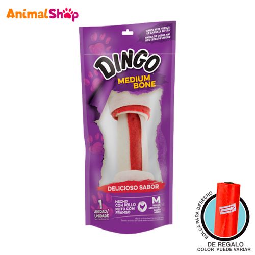 Snacks Para Perro Dingo Hueso Mediano 1Un