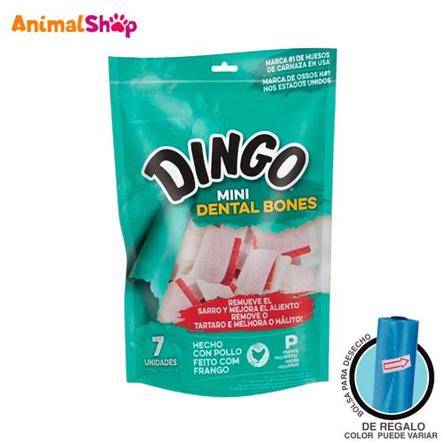 Snacks Para Perro Dingo Dental Mini Huesos De Pollo 7Un